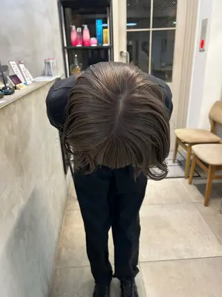 ミディアム カラー moeka 表参道のヘアスタイル