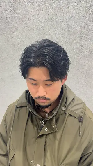 パーマ メンズ 毛流れ/シャドウ 🇰🇷AYATOのヘアスタイル