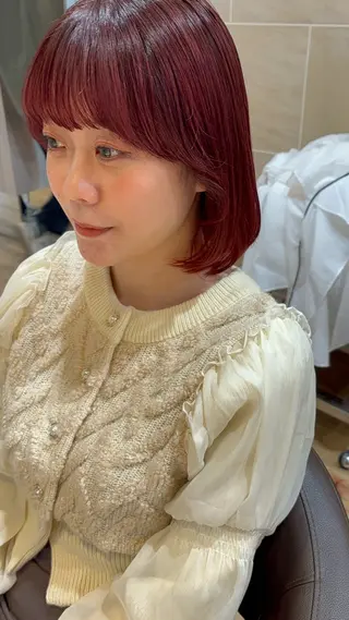 ショート カラー しみず さくら🌸のヘアスタイル