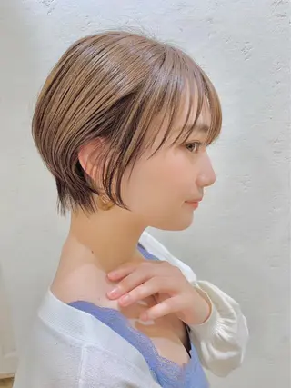 ショート カラー 仙台Ｉ韓国レイヤー Ｉ髪質改善Ｉ伊藤拓海のヘアスタイル