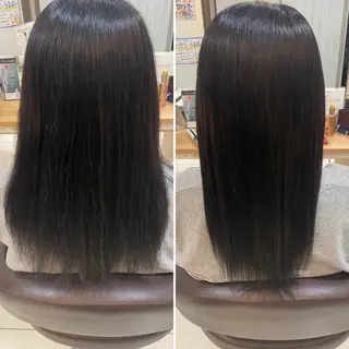 セミロング ミルクティーベージュ 暖色カラー/池田麻帆のヘアスタイル