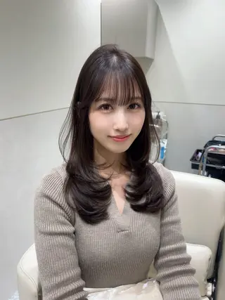 ミディアム カラー 🩷韓国ヘア/ヨシン モリ🩷Maikaのヘアスタイル