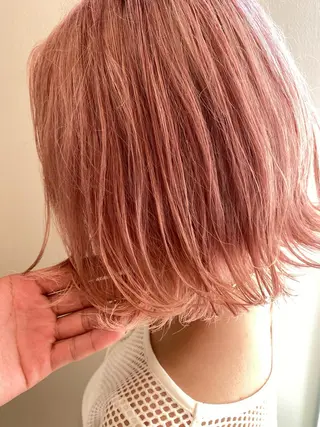 ショート カラー ハイトーン/ウルフ /レイヤー/坂野幸伸のヘアスタイル