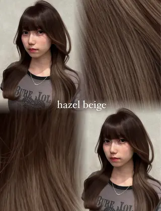 セミロング カラー VIEW YOKOHAMA所属・透明感カラー ／kana‎🤍のヘアスタイル