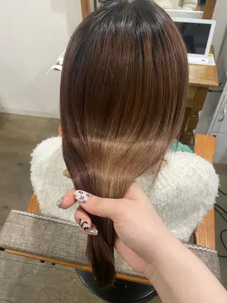 セミロング Jewel  Box東梅田所属・髪質改善サロン 梅田/ヨナミネのヘアスタイル