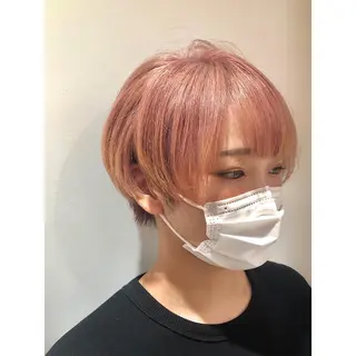 ショート カラー 推しカラー✨ オタク美容師ユウカのヘアスタイル