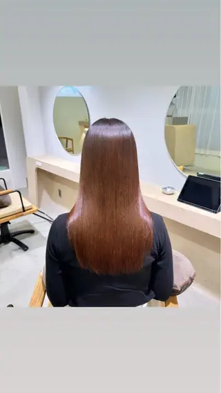 ulu名古屋栄所属・落合しほ/韓国ヘア/ 髪質改善/縮毛矯正のヘアスタイル