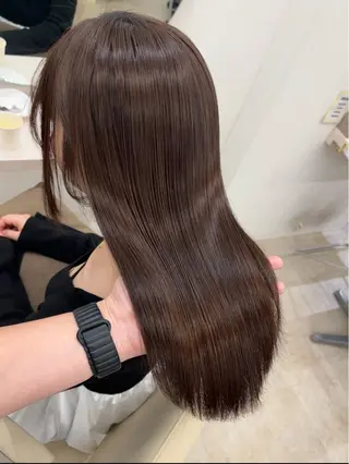 ロング 髪質改善/縮毛矯正 梅田茶屋町/西尾祐作のヘアスタイル