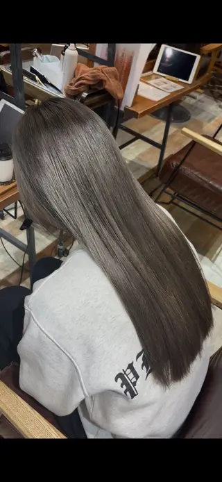 ロング カラー エクステ/艶カラー /まつパ🌎はるかのヘアスタイル