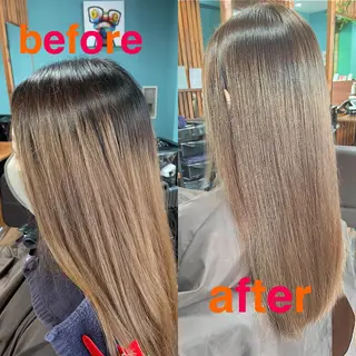 ロング カラー Mavie hair所属・髪質改善×潤艶カラー ⭐️岡田崇彰のヘアスタイル