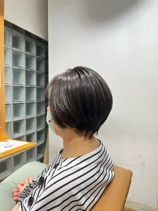 ショート カラー カット/パーマモデル 募集🩵　yukaのヘアスタイル