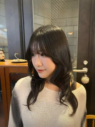 ロング カラー ヘアアレンジ 透明感/暖色カラー ミウのヘアスタイル