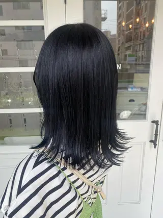 ミディアム カラー 韓国×髪質改善カラー 💎hinaのヘアスタイル