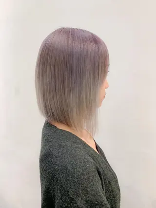 ミディアム カラー THE./ブリーチ 透感カラー/髪質改善のヘアスタイル