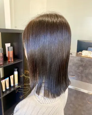 セミロング カラー 太田 未来のヘアスタイル