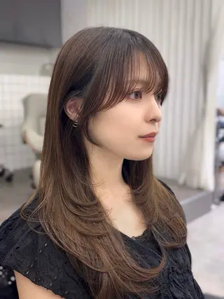 セミロング カラー パーマ ヘアアレンジ 韓国ヘア×2way 🇰🇷和知拓郎のヘアスタイル