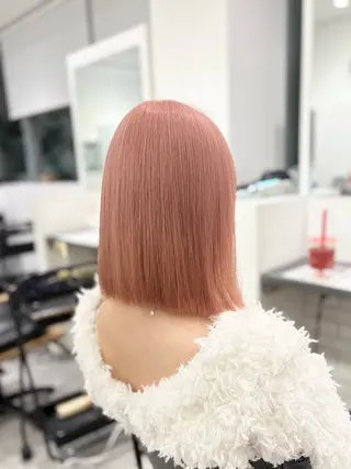 ミディアム カラー GaKu/ハイトーン /ブリーチ/ブロンドのヘアスタイル