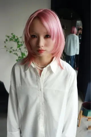 ミディアム カラー 🧡色落ちまで2度綺 麗なカラー🧡ヨシキのヘアスタイル