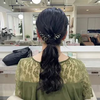 ミディアム 韓国風パーマ/ヘア セット/店長みづきのヘアスタイル