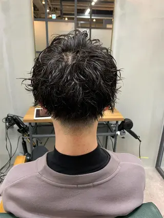 ショート パーマ メンズ 【S.BROOM】 店長　西川徹のヘアスタイル