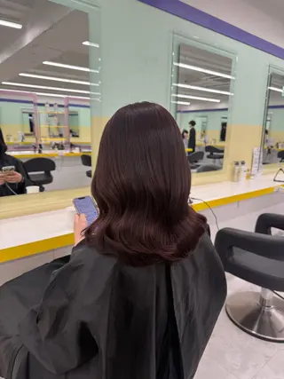 ミディアム カラー ヘアアレンジ 🎀Girly艶髪カ ラー🎀Harukaのヘアスタイル