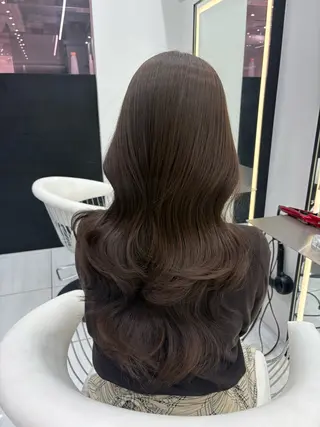 ロング カラー 新宿/韓国ヘア 中明度カラー/かやのヘアスタイル