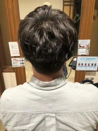 ショート パーマ メンズ パーマ/ハイトーン スパイキー/神田正紀のヘアスタイル