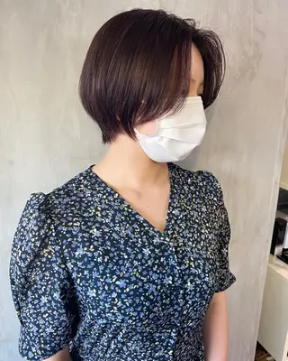 ショート カラー ヘアアレンジ stylist/蛯谷 珠里のヘアスタイル