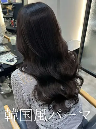 ロング パーマ 韓国風パーマ/ 韓国ヘア/大森千寛のヘアスタイル