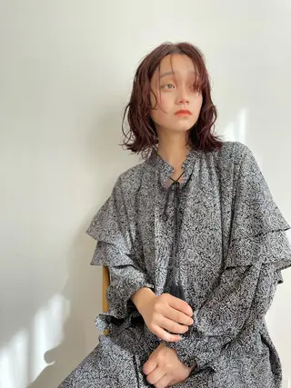 ミディアム カラー パーマ 美容室Violet所属・伊藤 ひかりのヘアスタイル