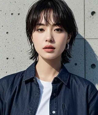 ショート ウルフカット 811 大阪梅田 ウルフのヘアスタイル