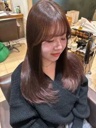 ロング 🎀オリーブベージュ /minami🎀のヘアスタイル