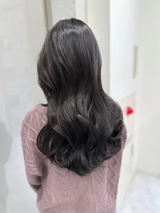 ロング カラー EMIL/上野駅近 /ブリーチ縮毛矯正のヘアスタイル