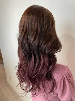 ロング 💖大人韓国ヘア💖 韓国艶カラー【銀座】のヘアスタイル