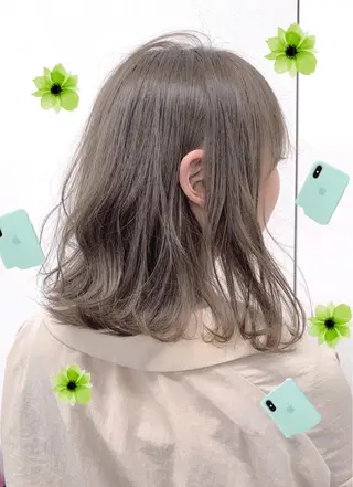 ミディアム カラー ヘアアレンジ 🪞SHE池袋 Official🪞のヘアスタイル