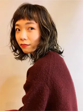 ミディアム カラー tension 【テンション】のヘアスタイル