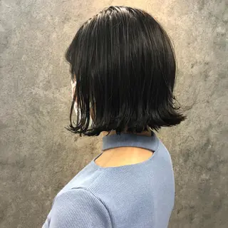 ミディアム 所渉/韓国レイヤー /ウルフカットのヘアスタイル
