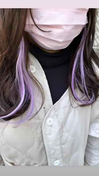 セミロング カラー 原宿サロン代表 デザインカラー伊藤卓のヘアスタイル