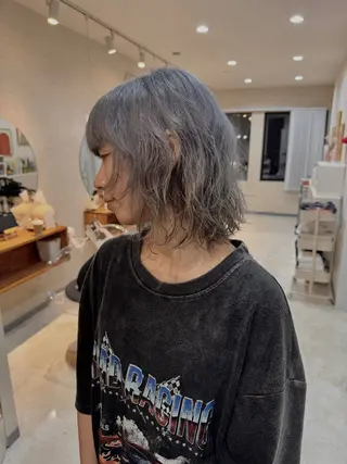 ミディアム パーマ コイデ リュウセイのヘアスタイル