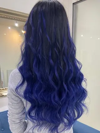 ロング カラー ヘアアレンジ Device ディバイスのヘアスタイル