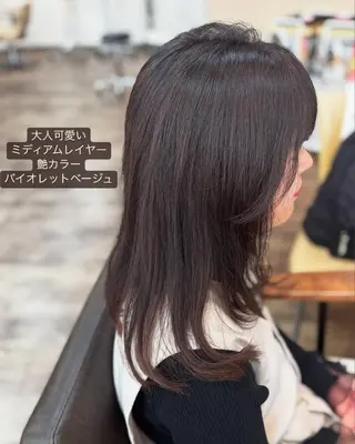 ミディアム カラー Sage所属・sage 井上のヘアスタイル