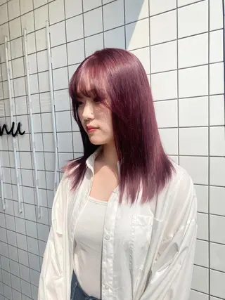 ミディアム カラー emu所属・けいこ🍊ニュアンス ネイル/個性派ネイルのネイルデザイン