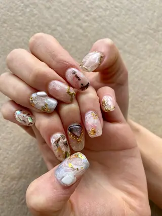 ショート カラー ヘアアレンジ ネイル マツエク・マツパ 💠AYANE /吉祥寺💠のマツエク・マツパデザイン