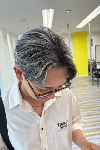 ショート カラー メンズ 【メンズ特化】岩瀬 武【メンズパーマ】のヘアスタイル