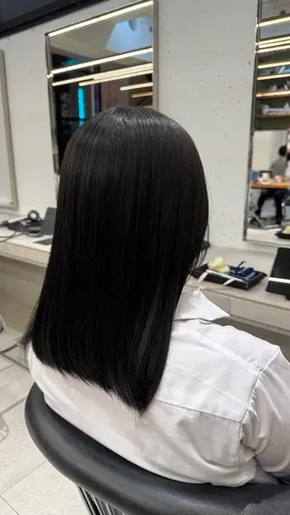 ミディアム sweetroom平塚所属・⭐️縮毛矯正 氷室翔也カラー⭐️のヘアスタイル