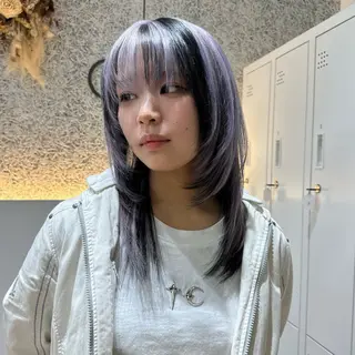 ミディアム カラー 🌱ブリーチ・透明感 カラー/mapi🦭のヘアスタイル