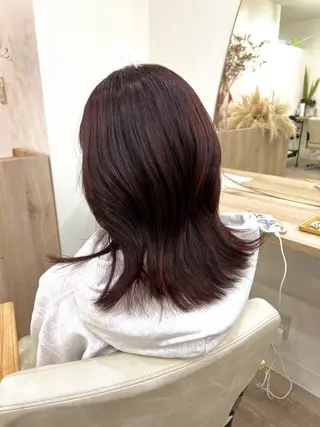 セミロング カラー TOKI mahoのヘアスタイル