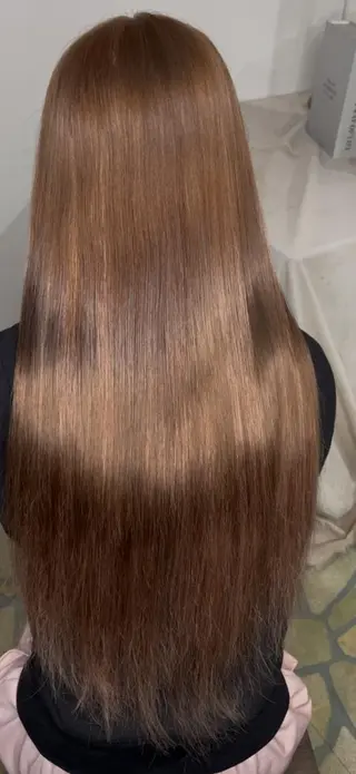 ロング 髪質改善ブリーチ毛 限定!吉田、植田のヘアスタイル