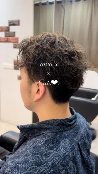 メンズ 大人女性ぼかし メンズ強化🦙平作のヘアスタイル