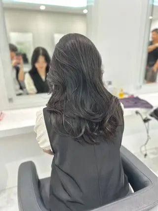 ロング カラー 💘トレンドスタイル 💘透明感ヘアのヘアスタイル